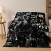 Ghost Face Horror Character Flannel Throw Blanket
