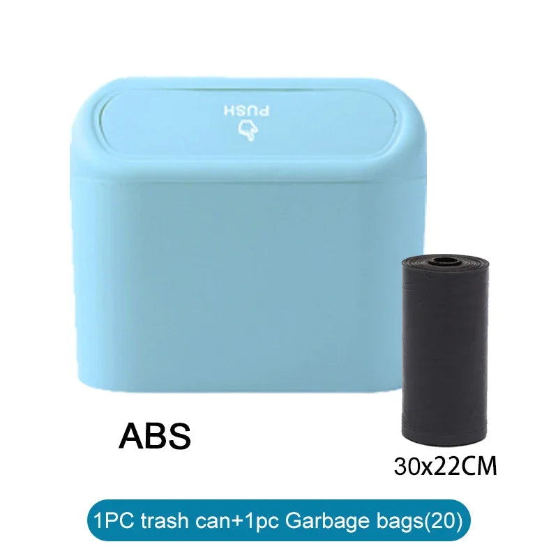 Compact Leak-Proof Car Trash Can