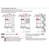 Diagram showing how to measure and install window curtains using a pole and track.