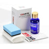 A bottle of 10H MR-FIXIOH auto ceramics coating and a white applicator pad are shown next to its packaging box.