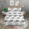 3-Piece Microfiber Comforter Set with Duvet Cover and Pillowcases