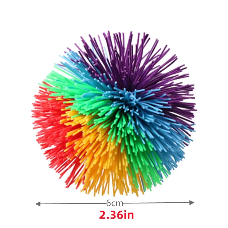 Vibrant Rainbow Sensory Fidget Balls