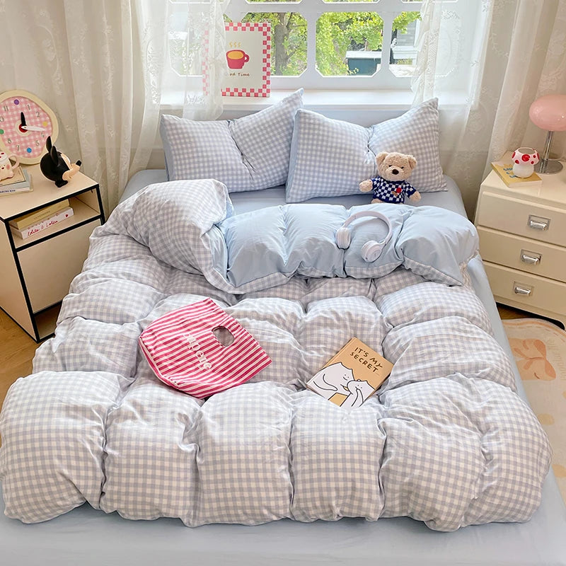 Ultra-Soft Pre-Washed Microfiber Duvet Cover Set with Pillowcases