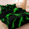 Lightning Storm Print Duvet Cover Set – Soft, Breathable Bedding for All Seasons