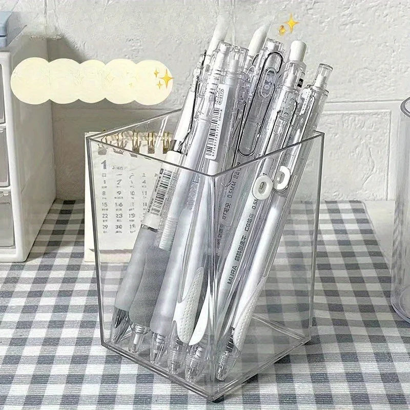 Porte-stylos en acrylique transparent
