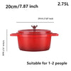 Casserole en Aluminium Moulé Émaillé