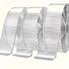 Rolls of clear mesh double-sided tape shown in various angles