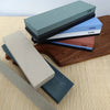 Dual-Grit Knife Sharpening Stone Kit with Bamboo Base & Angle Guide