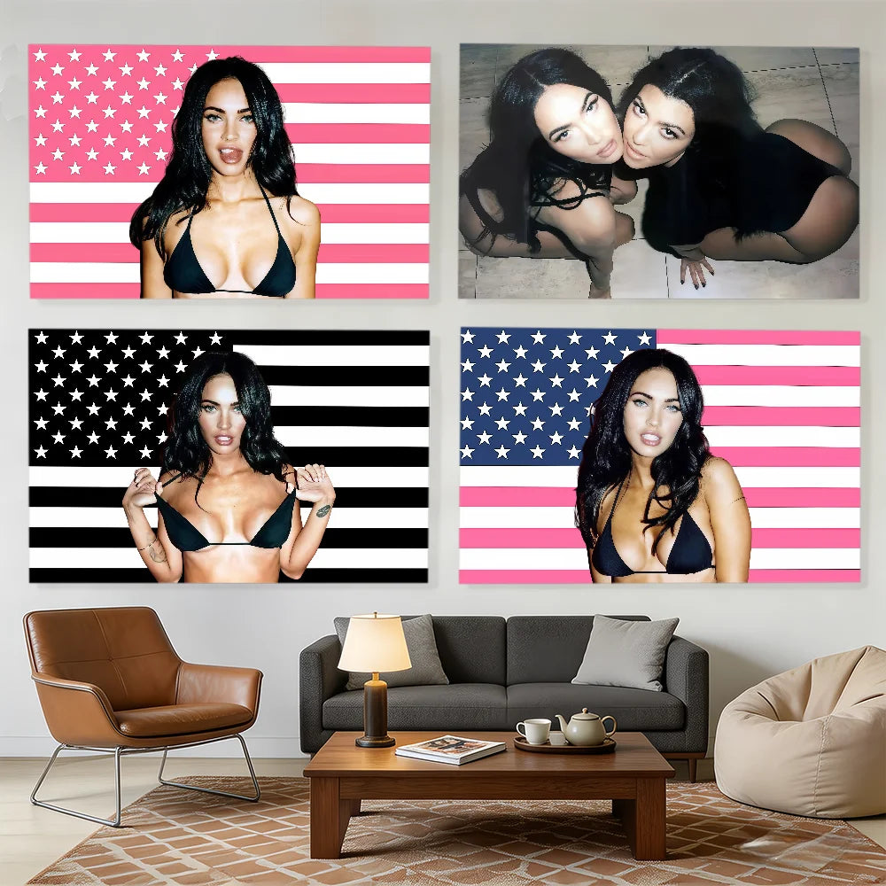 Megan Fox Decorative Flag Banner for Outdoor Events