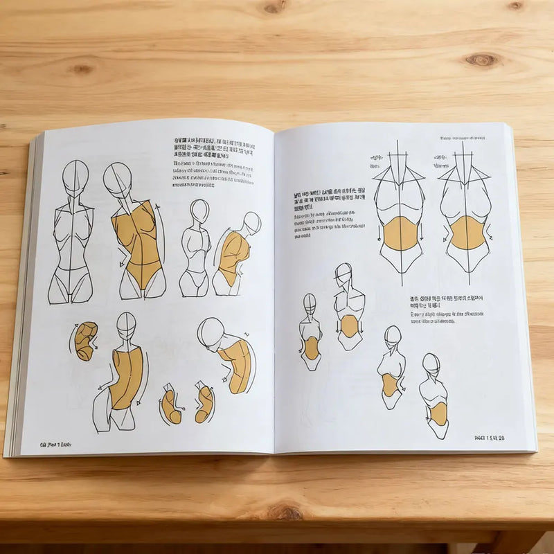 Bilingual English-Korean Character Drawing Guide