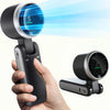 Foldable Turbo Handheld Fan with Digital Display