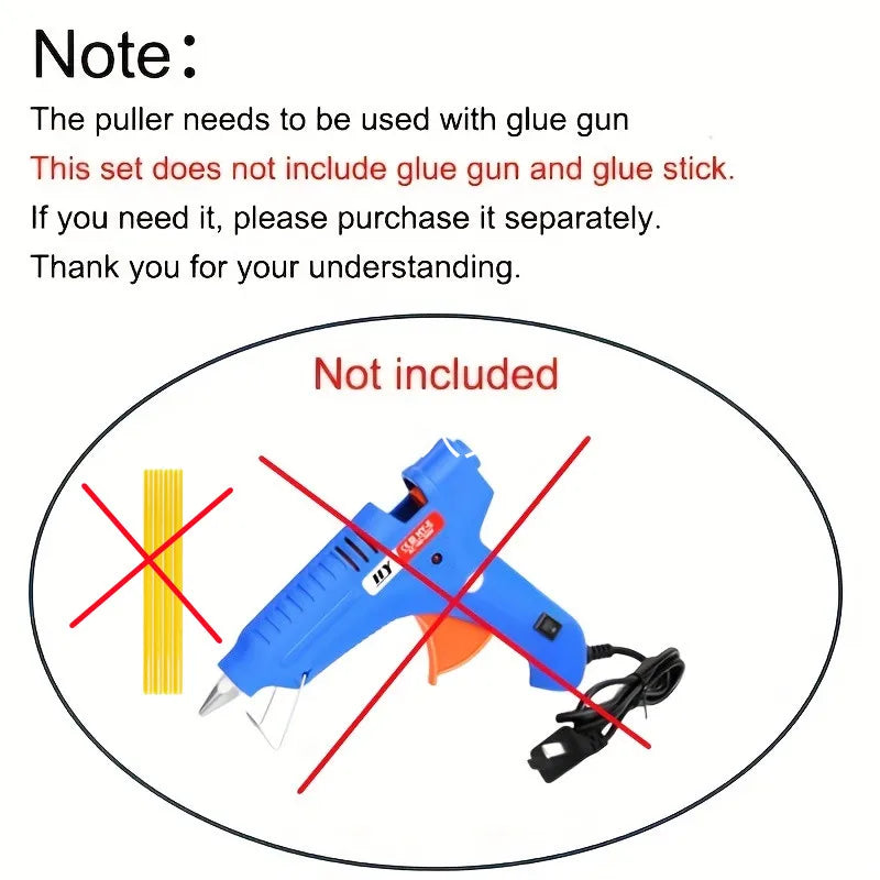 Paintless Dent Repair Kit with Suction Cups and Puller