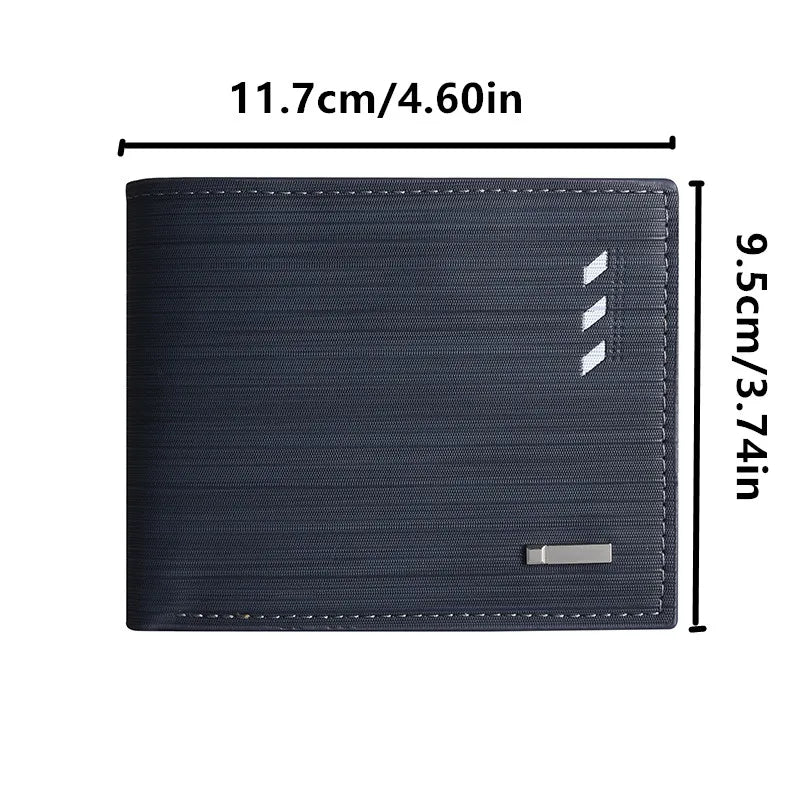 Classic PU Leather Bifold Wallet for Men