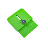 A bright green precision vinyl cutting tool featuring a measurement scale and a slot for a blade.
