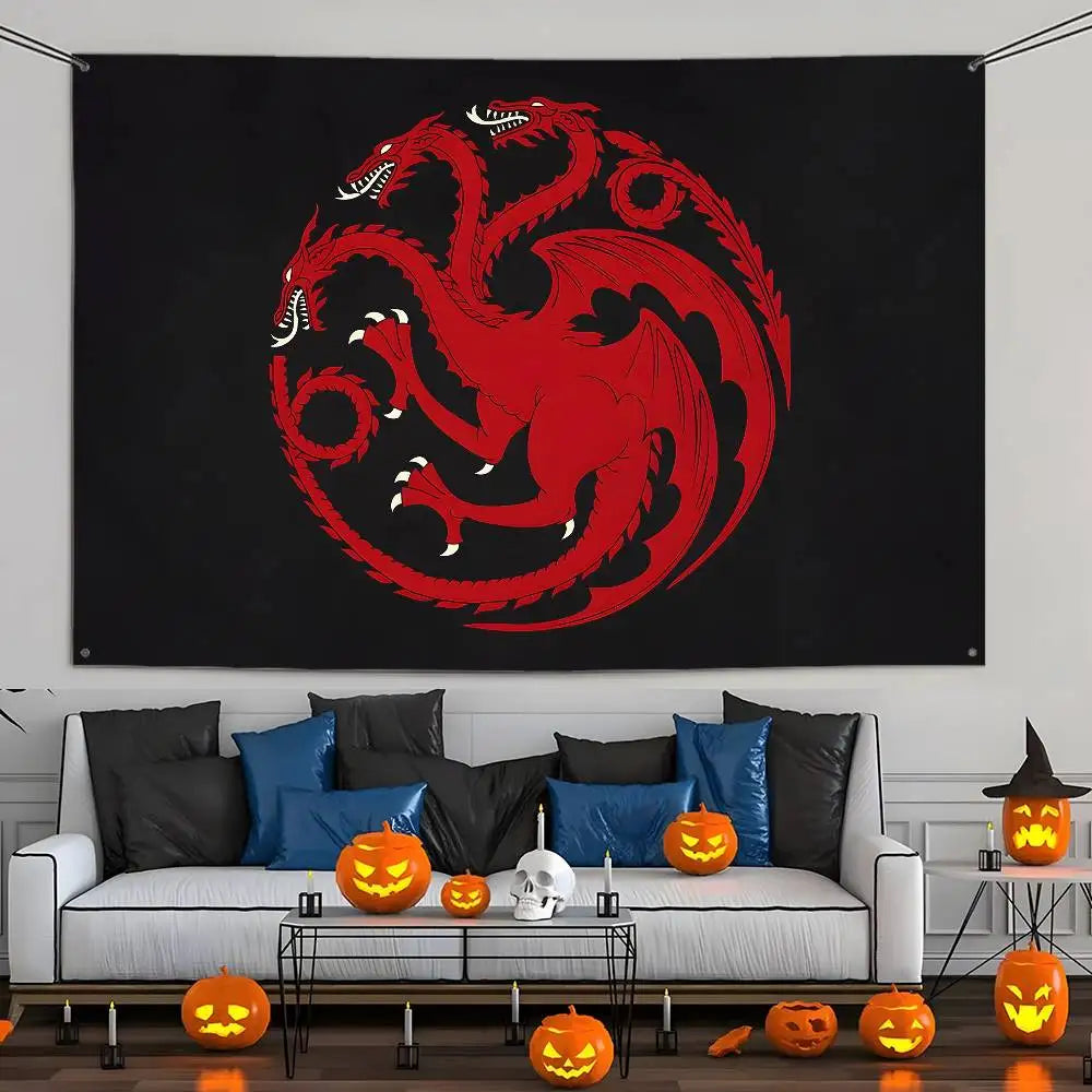 House Targaryen Emblem Hanging Banner