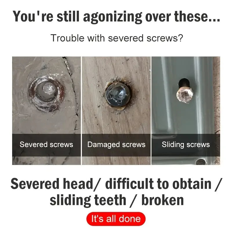 6-Piece Damaged Screw & Bolt Extractor Set
