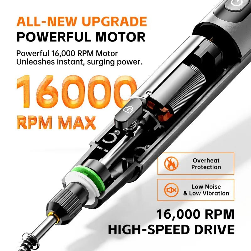 Cordless Mini Engraving Pen with LED Display