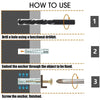 Heavy-Duty Serrated Expansion Screws with Anchor Tubes