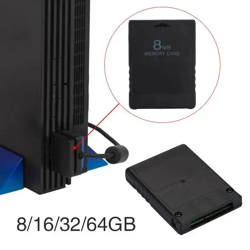 PS2 Memory Card - Save Game Storage (8MB to 256MB)