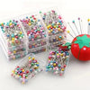 Colorful Glass Head Sewing Pins (100-Piece Set)