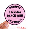 Encouraging Embroidered Iron-On Patches for Jackets, Jeans & Bags