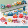 Wooden Lacing Beads Set for Kids with Animal, Fruit, Letter & Number Shapes