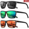 Polarized Square Sunglasses with UV400 Protection