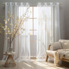 Sheer Chiffon Curtains with Light Filtering | Elegant Tulle Drapes