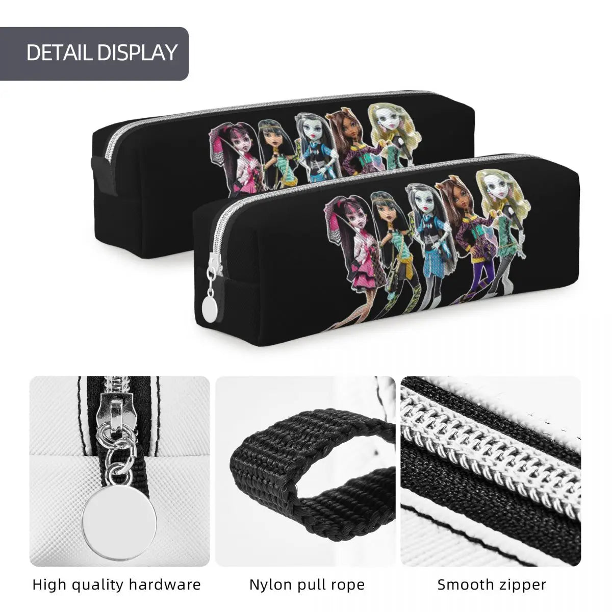 Monster High Pink Pattern Pencil Case