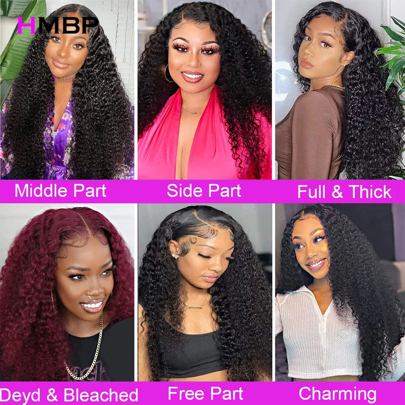 Glueless Kinky Curly Lace Front Wig