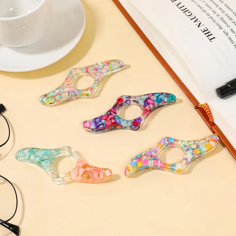 Handmade Resin Page Holders for Reading
