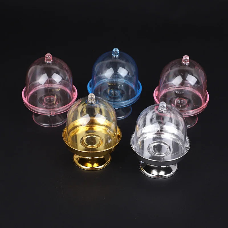 Mini Candy Cupcake Stand Holder with Clear Dome Lid