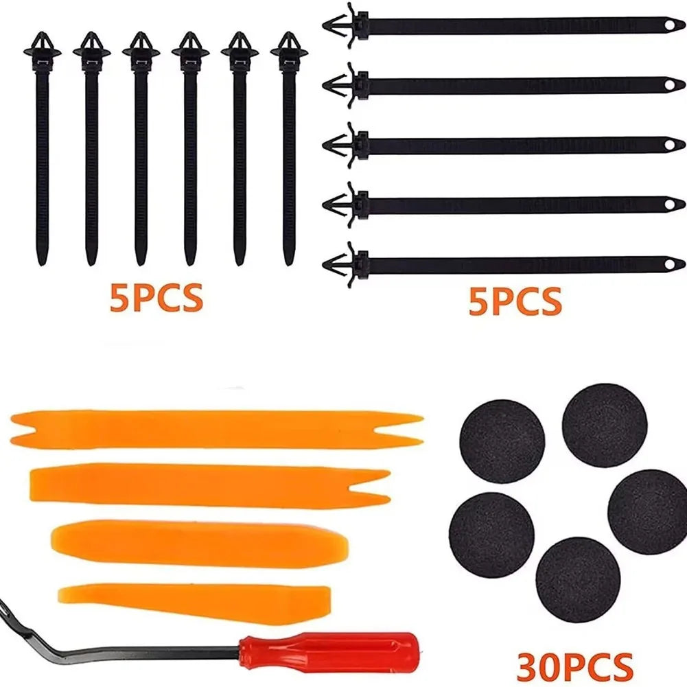 Universal Car Fastener Clip Assortment Kit – 50 Piece Push Retainer Set