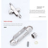 Stainless steel sliding door roller pulley with adjustment mechanism and related parts