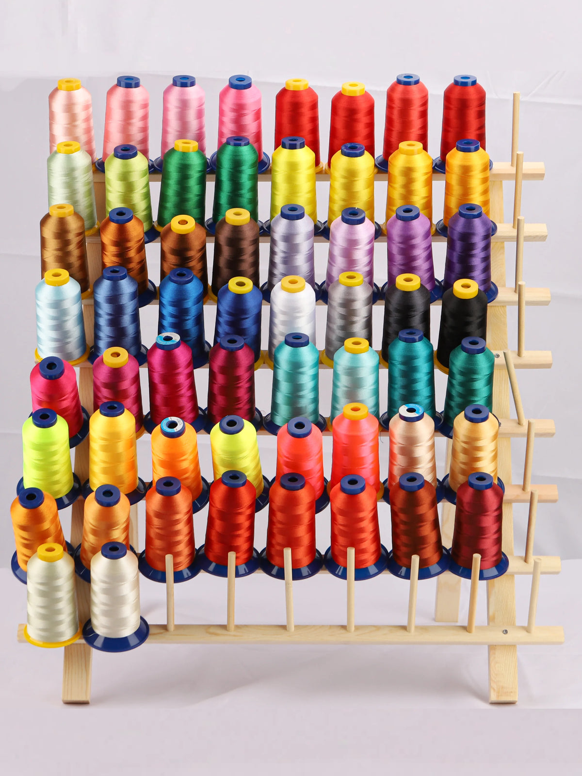 High-Tenacity Polyester Embroidery Thread (120D/2, 40wt) for Home & Industrial Machines