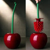 Cherry-Shaped Toilet Brush and Holder Set