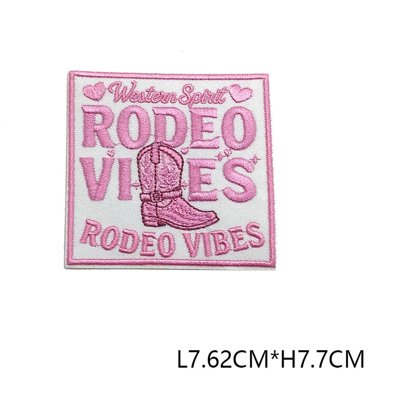 Embroidered Iron-On Patch with Cute Emblem Design
