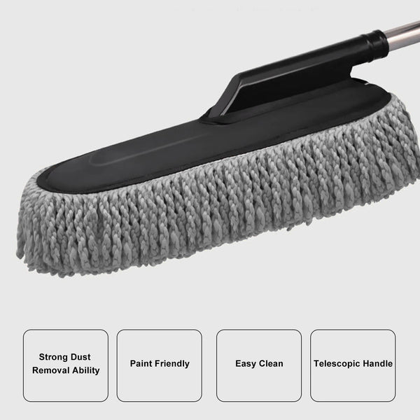 Extendable Car Duster with Soft Nanofiber Head