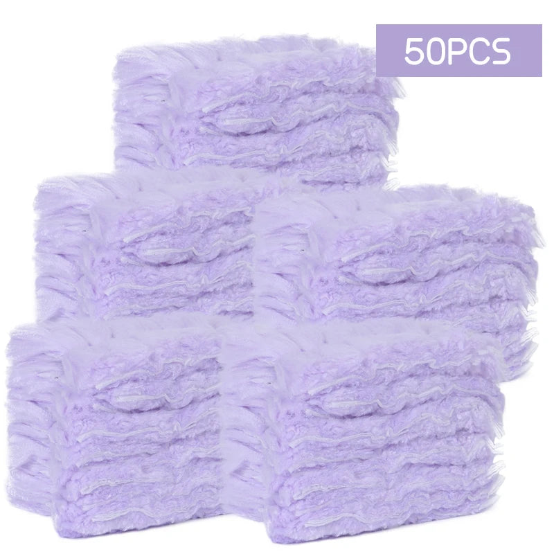 50 pieces of fluffy purple feather dusters for cleaning ceilings and desktops
