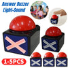 Roter Quiz-Show-Buzzer mit Ton und Licht