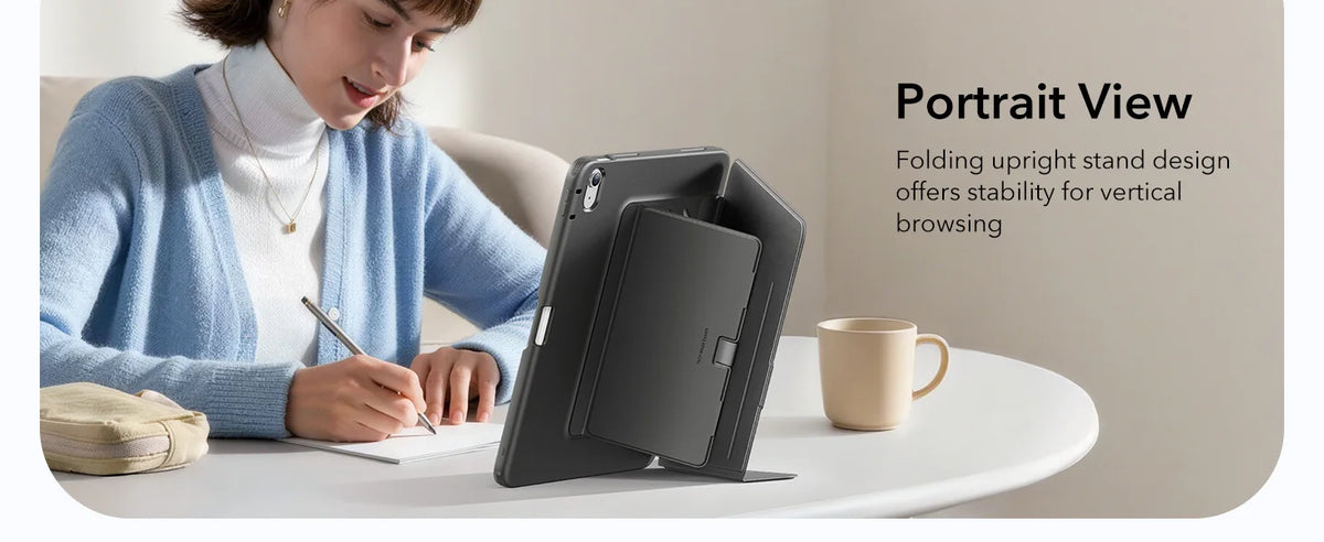 Magnetic Folio Case for iPad Air 11 Inch with Auto Wake/Sleep