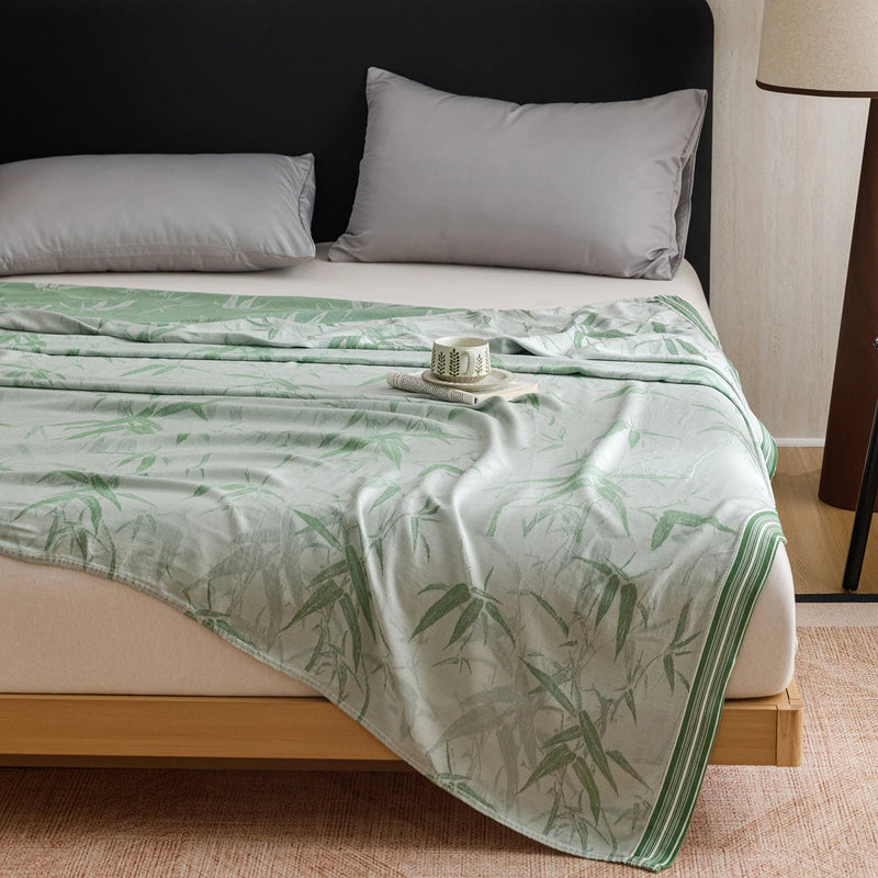 Bamboo Fiber Cooling Throw Blanket