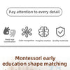 Montessori Shape Sorting Stacking Toy for Toddlers
