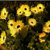 Solar-Powered LED Sunflower Garden Light