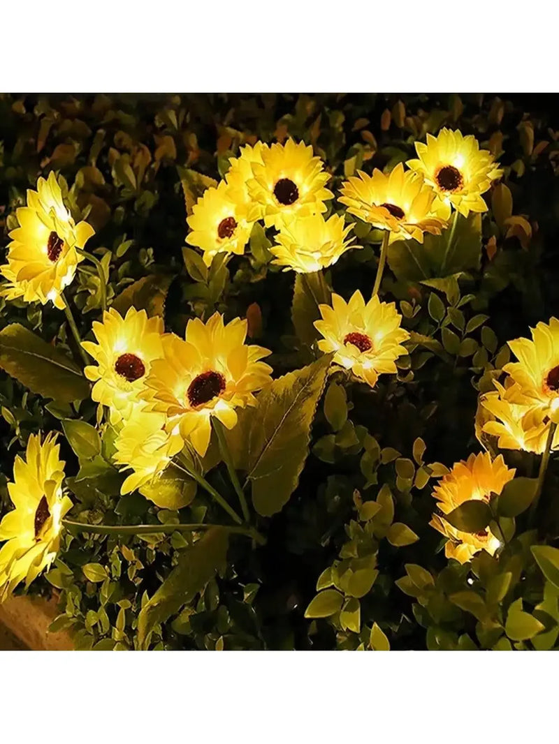 Solar-Powered LED Sunflower Garden Light