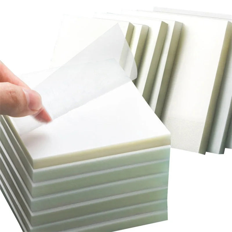 Clear Self-Adhesive Sticky Notes Pack of 50