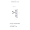 925 Sterling Silver Moissanite Bowknot Stud Earrings
