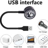 USB Music-Activated LED Projection Light with Flexible Neck