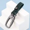 Handcrafted Leather Keychain with Zinc Alloy Ring