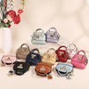 Mini Leather-Look Coin Purse with Keychain